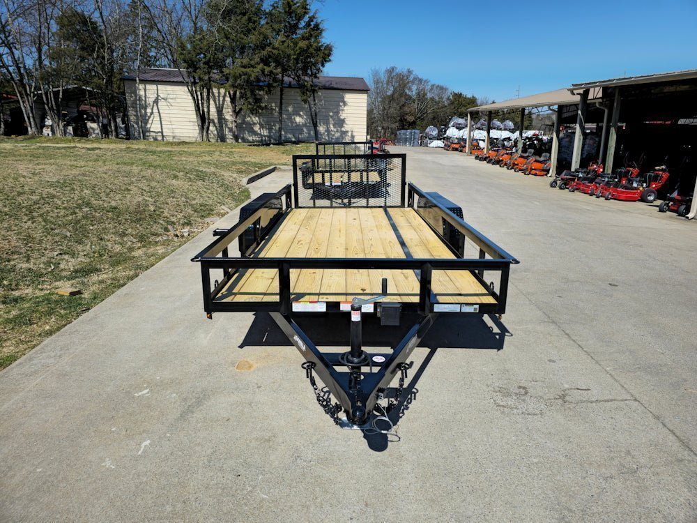 6’4″ x 16 Utility Trailer Double Axle Dovetail With Gate Powder Coated (2) 3500lb Axles - Image 10
