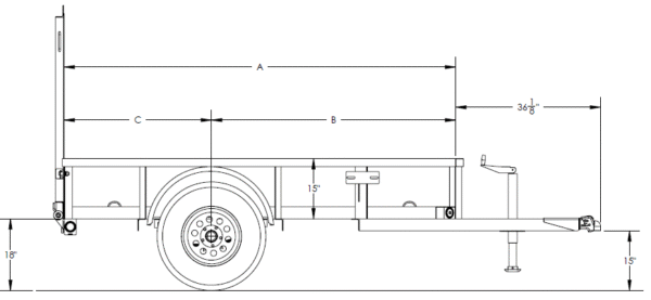 Big Tex Single Axle Utility Trailer | 35SA - Image 2