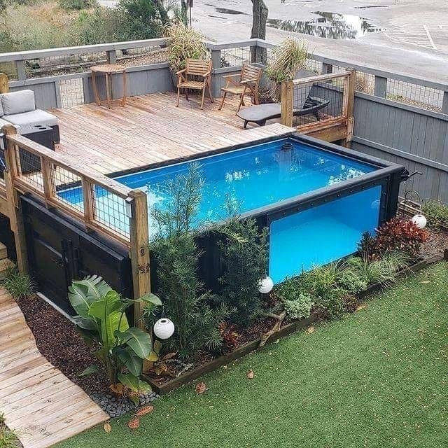 Fiberglass Acrylic Window Pool Swimming Outdoor Above Ground Pool Prefabricated Container Swimming - Image 3