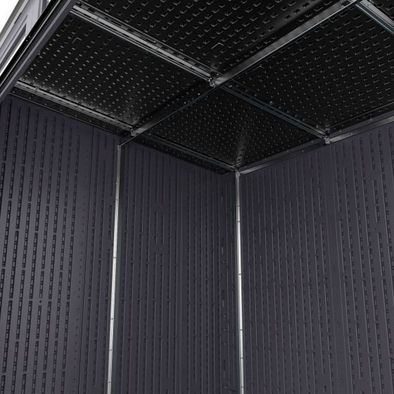 Suncast Modernist® 8 ft. x 7 ft. Dual Barn Door Storage Shed - Image 9