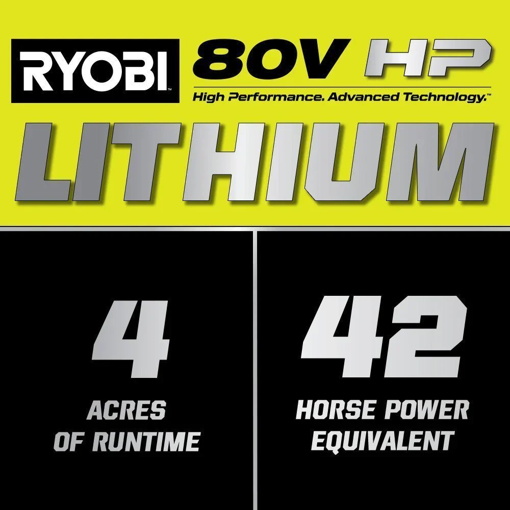 80V Max HP Lithium 54″ Brushless Electric Zero Turn Lawn Mower - Image 24