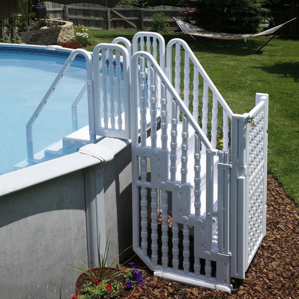 Habitat Et Jardin Escalier double pour piscine " Bruno - Image 2
